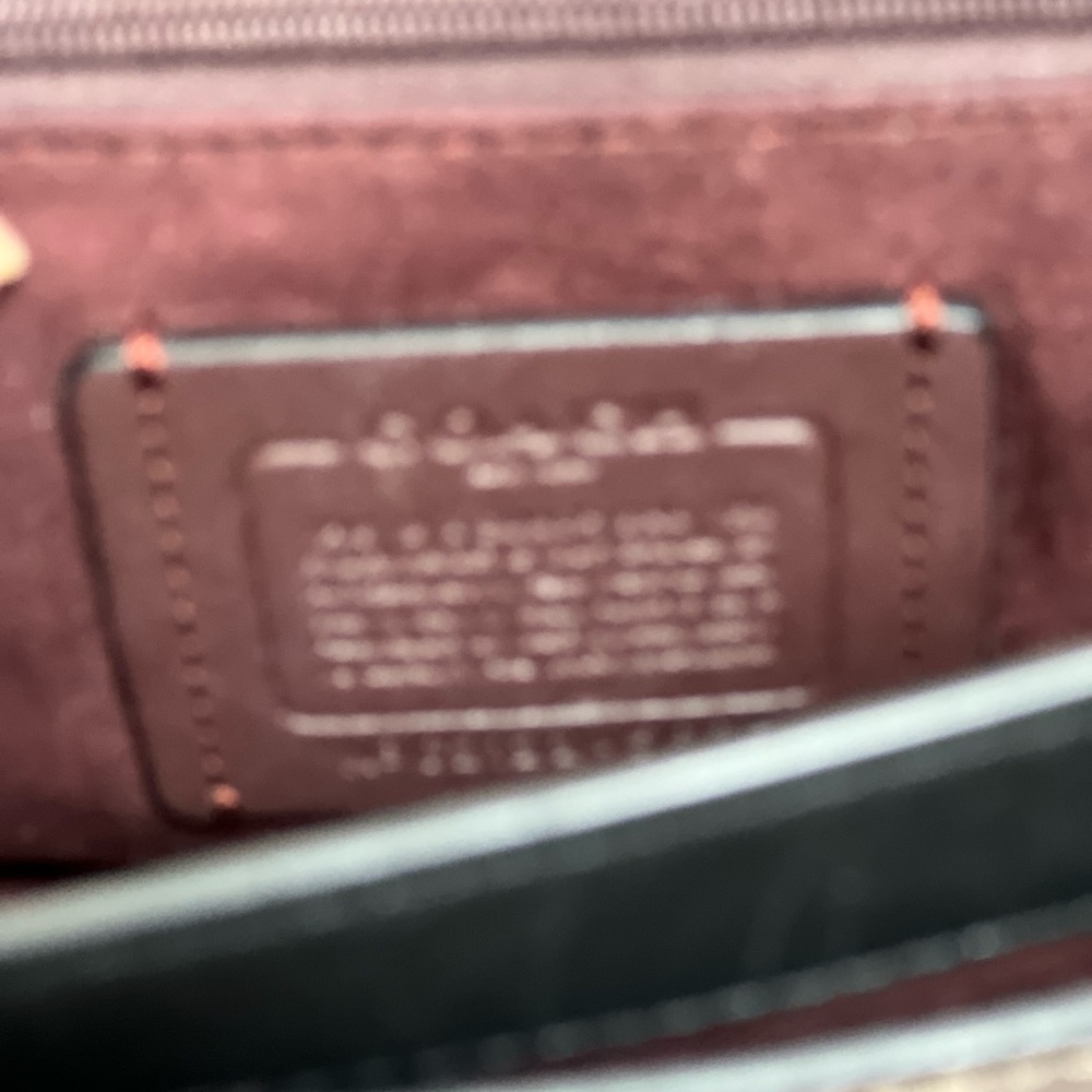 Coach Signature Canvas and Pink Leather Bag - Picture 8 of 9